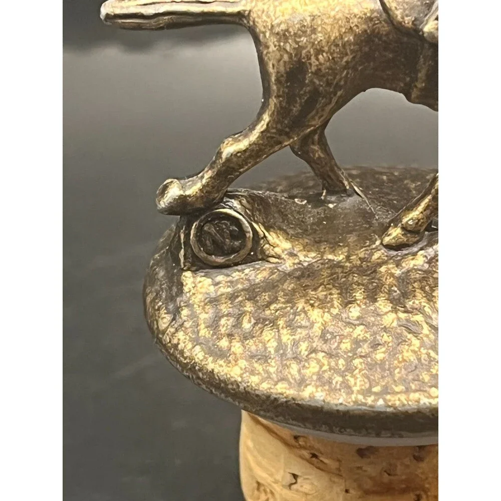 Blantons Bourbon Stopper N Horse Jockey Bottle Topper Collectible Whiskey Cork